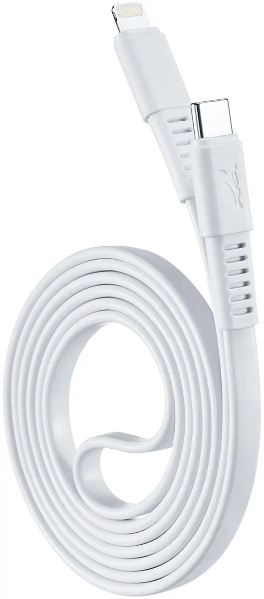 Rivacase PS6007 USB-C naar Lightning Kabel 1.2m - Wit