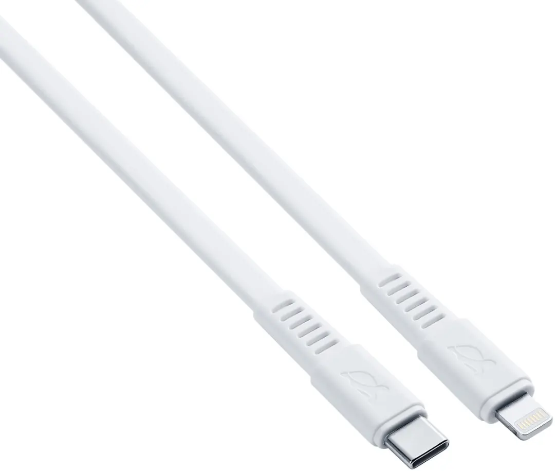 Rivacase PS6007 USB-C naar Lightning Kabel 1.2m - Wit