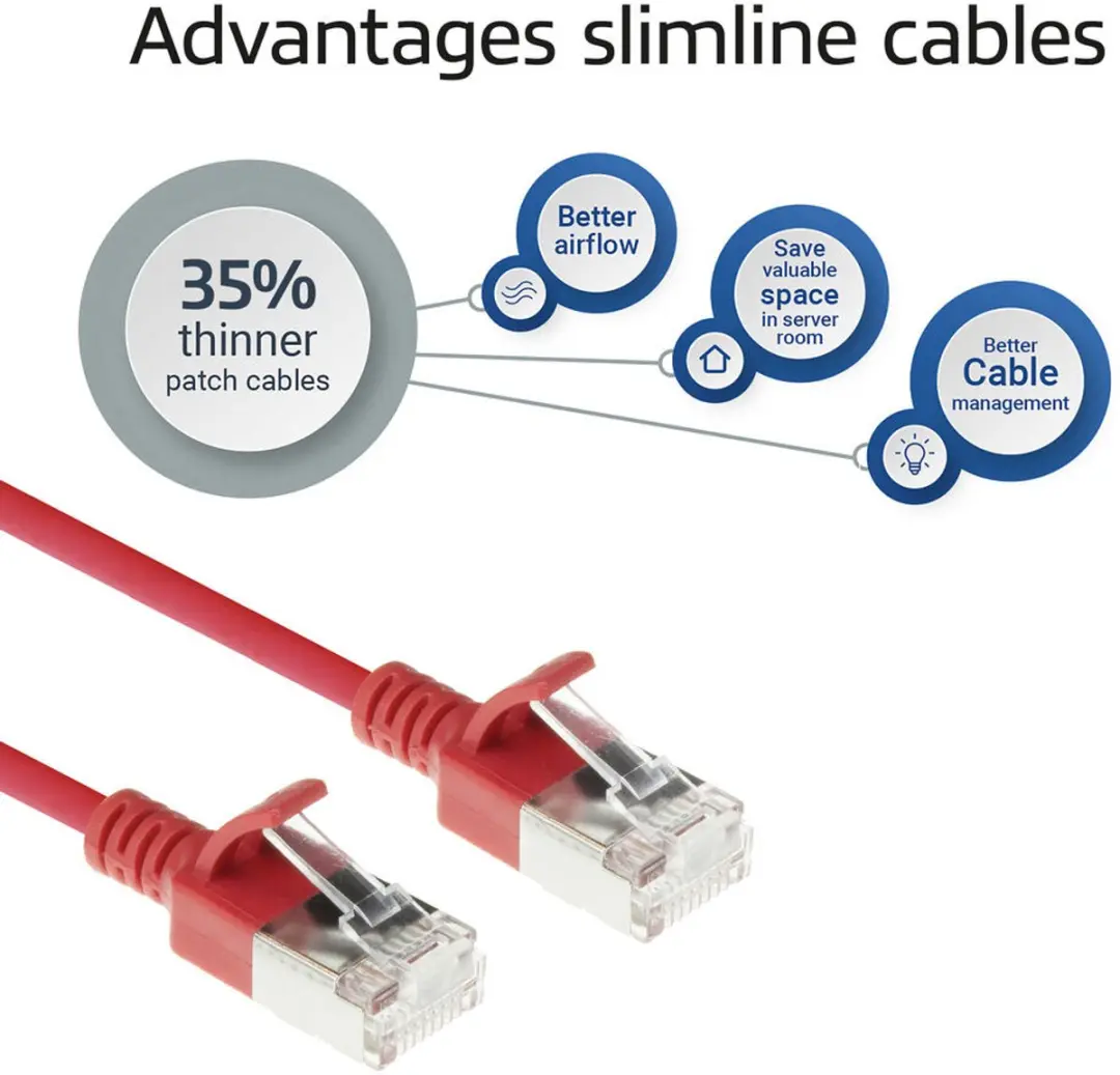 ACT DB7510 Rode CAT6A Patchkabel 10m - S/FTP LSZH