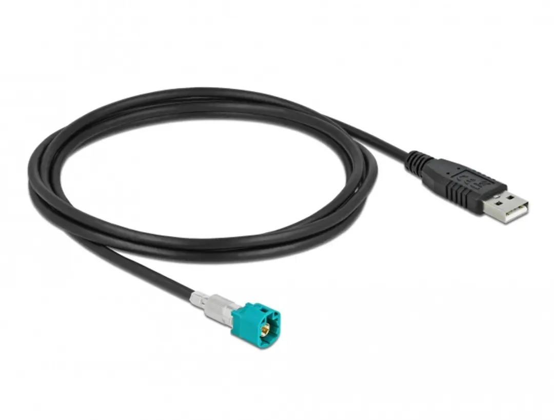 Delock HSD Z naar USB 2.0 Type-A Kabel 2m - Zwart