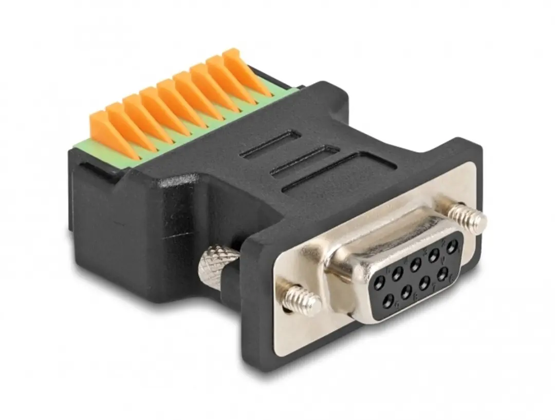 Delock D-Sub 9 Vrouwelijk naar Terminalblok Adapter