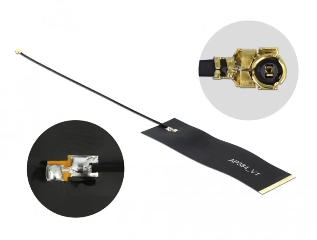 Delock LoRa Antenne 863-928 MHz I-PEX MHF I 1.68 dBi 15cm