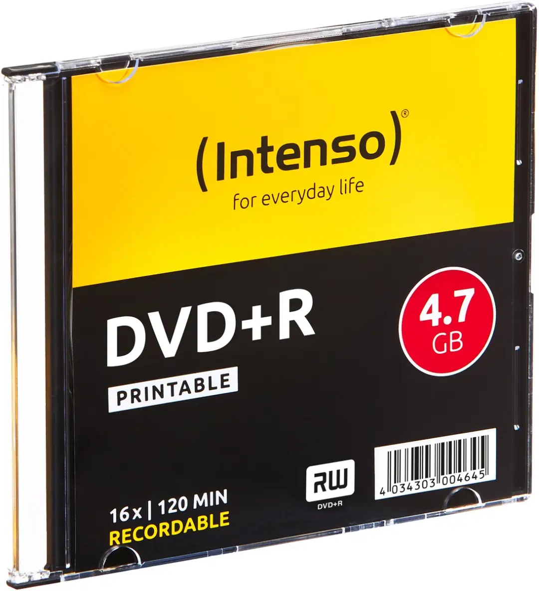 Intenso 4811652 DVD+R 4,7GB - 10 Stuks Slimcase