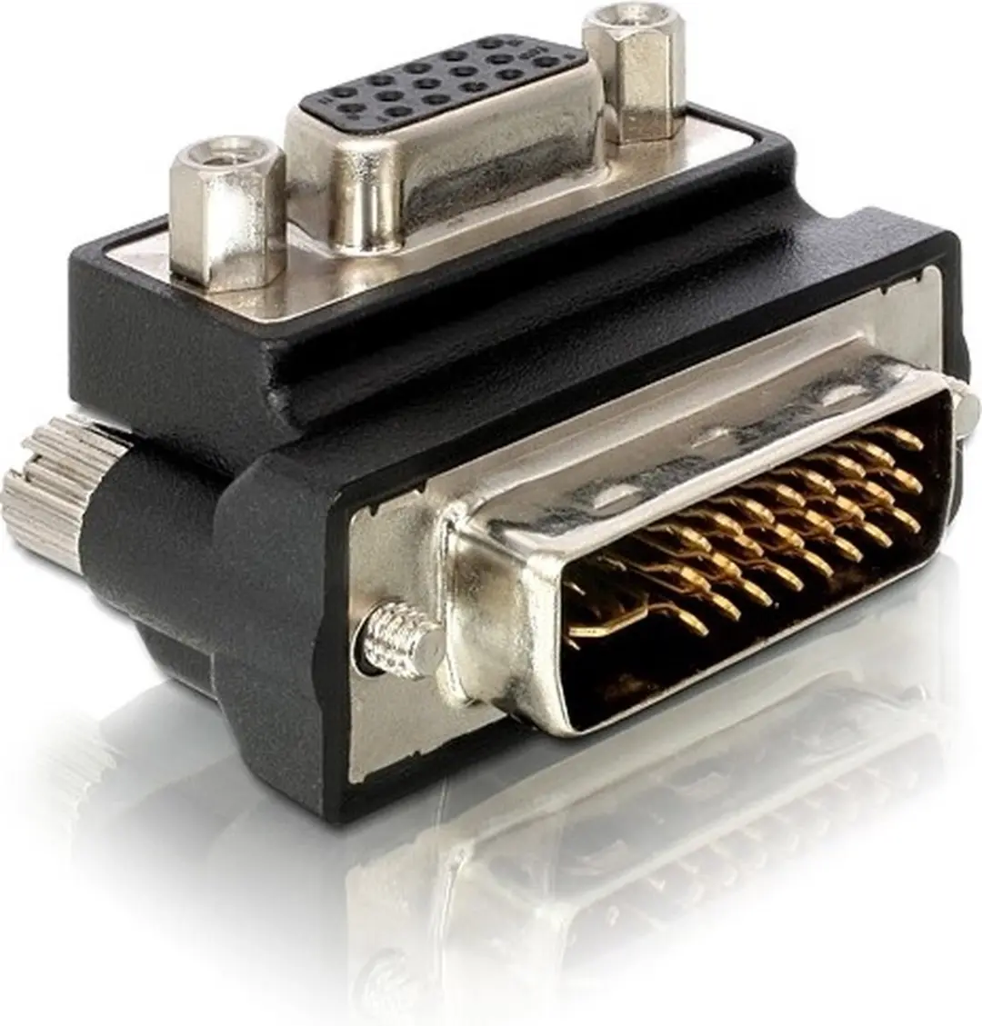 Delock DVI-I naar VGA Adapter 90°