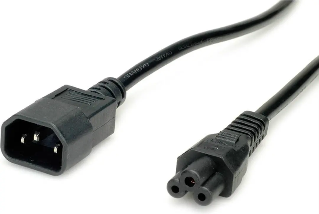 Value IEC320/C14 naar C5 Stroomkabel 1,8m - Zwart