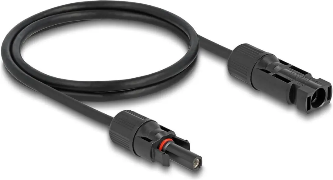 Delock DL4 Solar Kabel 4mm² Male-Female 1m - Zwart