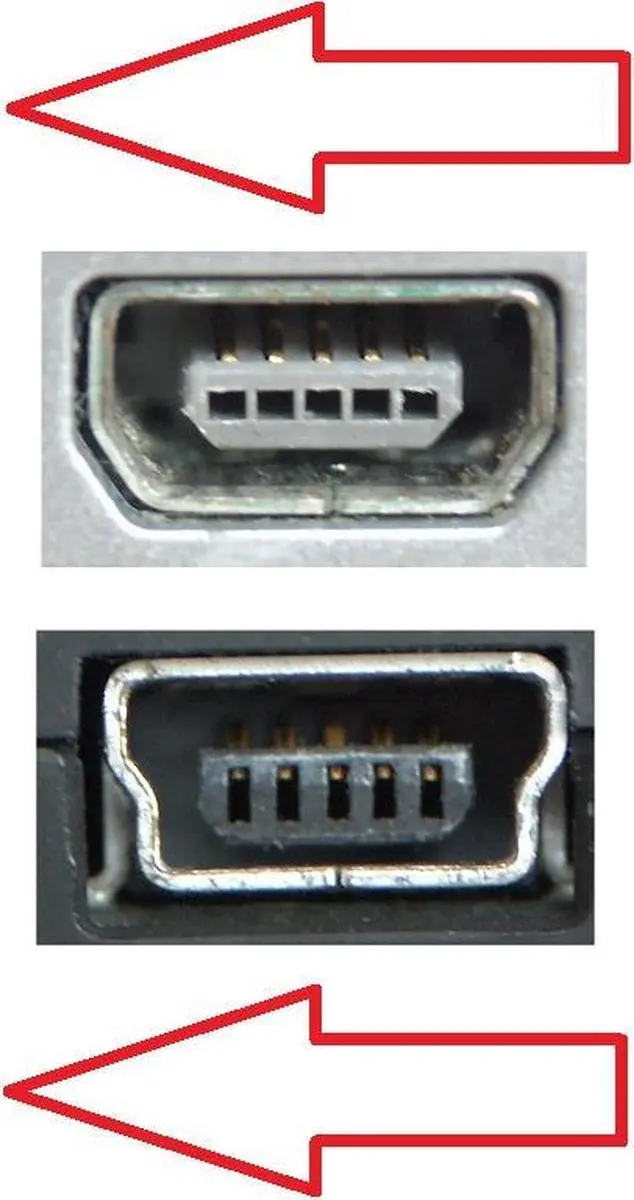 Delock USB Mini B Haakse Adapter - Zwart