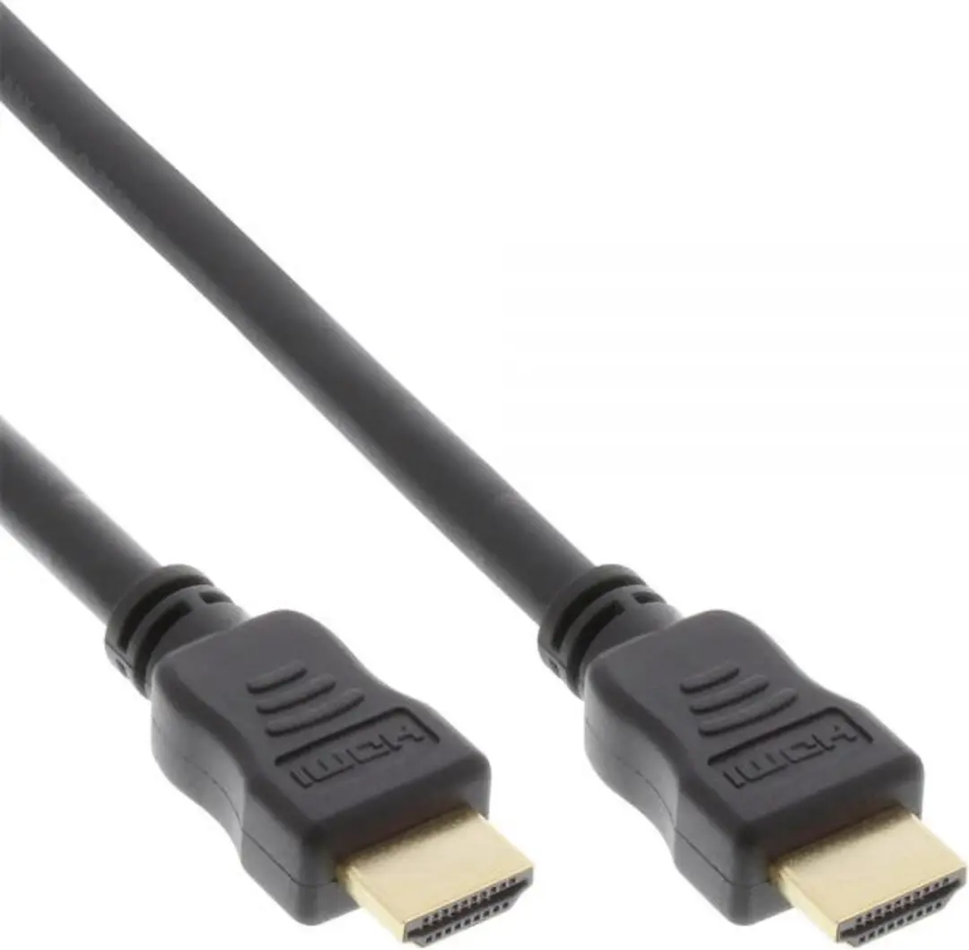 InLine HDMI 2.0 Kabel 4K 60Hz 3m - Verguld - Zwart