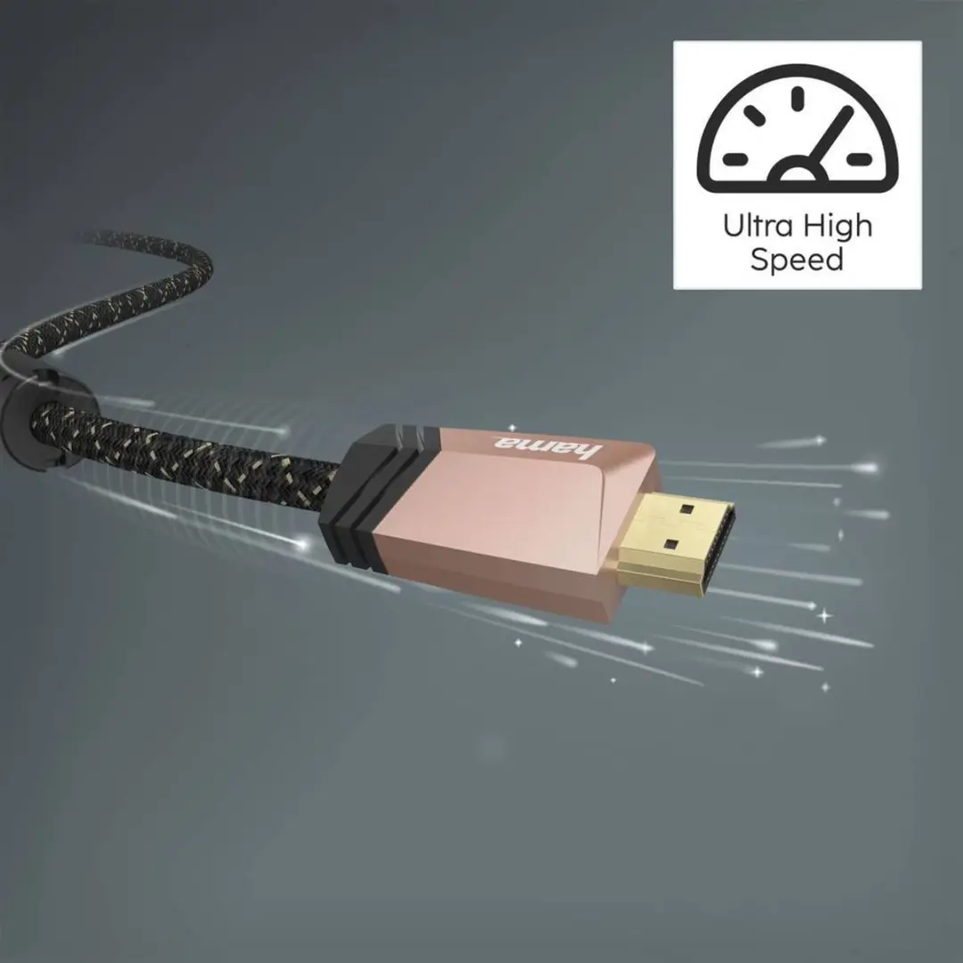 Hama Premium HDMI-kabel met Ethernet 1,5m - Bruin