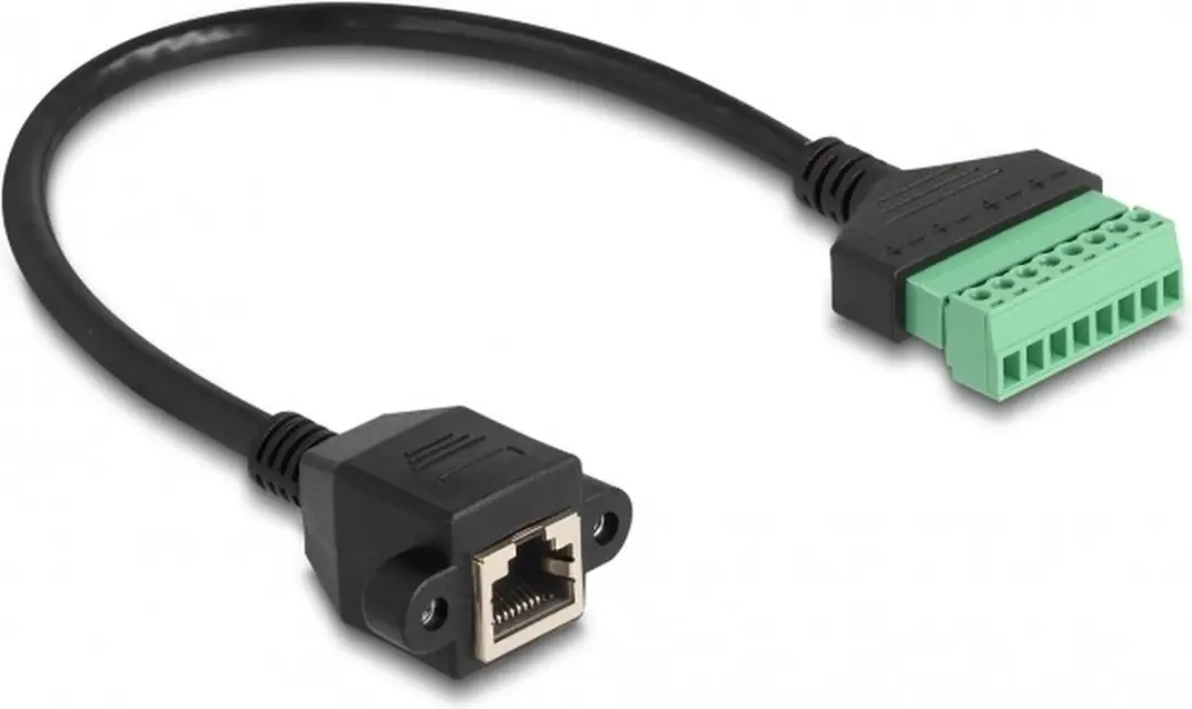 Delock RJ45 Terminal Block Kabel CAT6 U/UTP