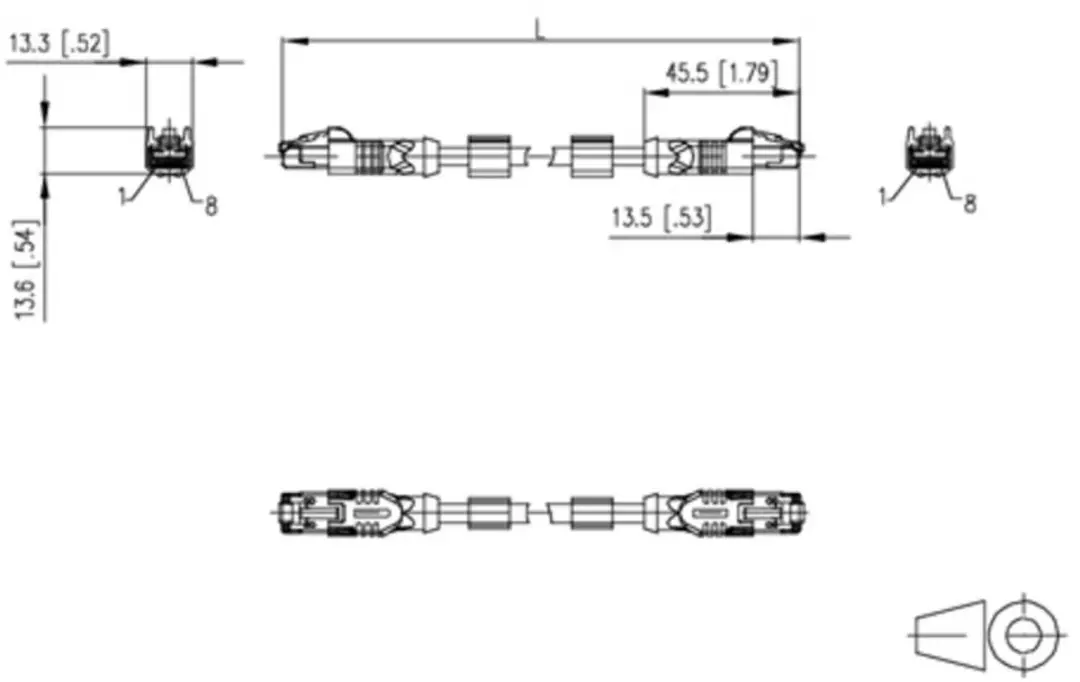 Metz Connect 142M2X55010 CAT 6A S/FTP Netwerkkabel 1m - Groen
