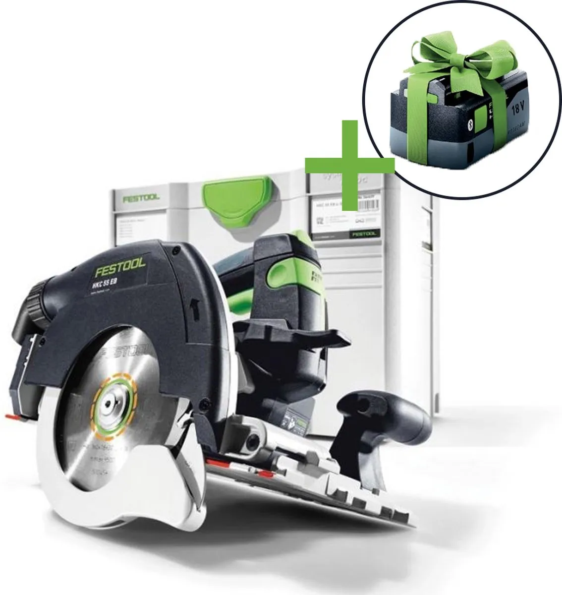 Festool HKC 55 EB-Basic-5.0 Accu Pendelkapzaag 18V 5.0Ah - afbeelding 2 van 5