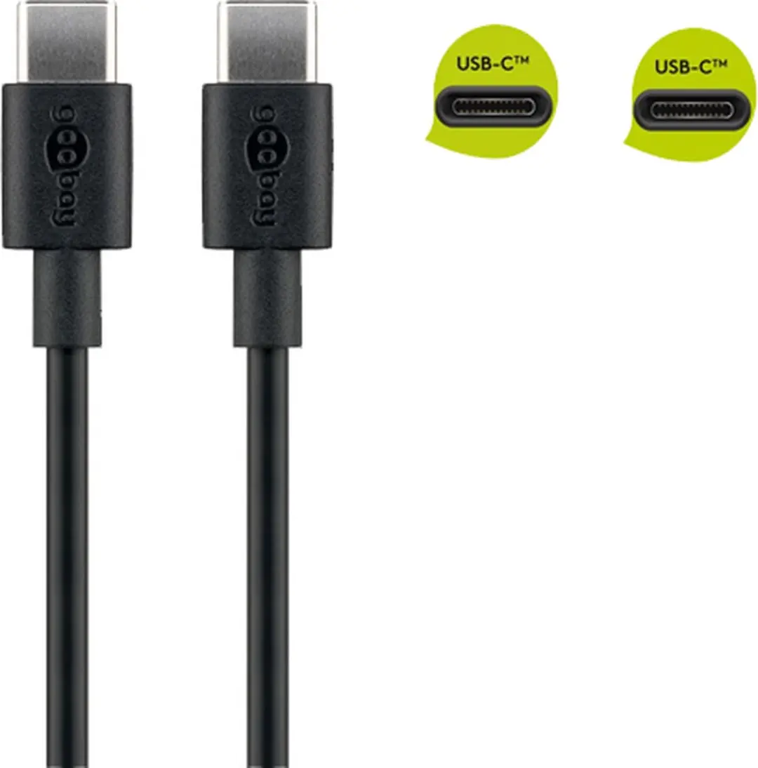 Goobay USB-C naar USB-C Kabel 66318 - 60W - 1m - 10 Stuks