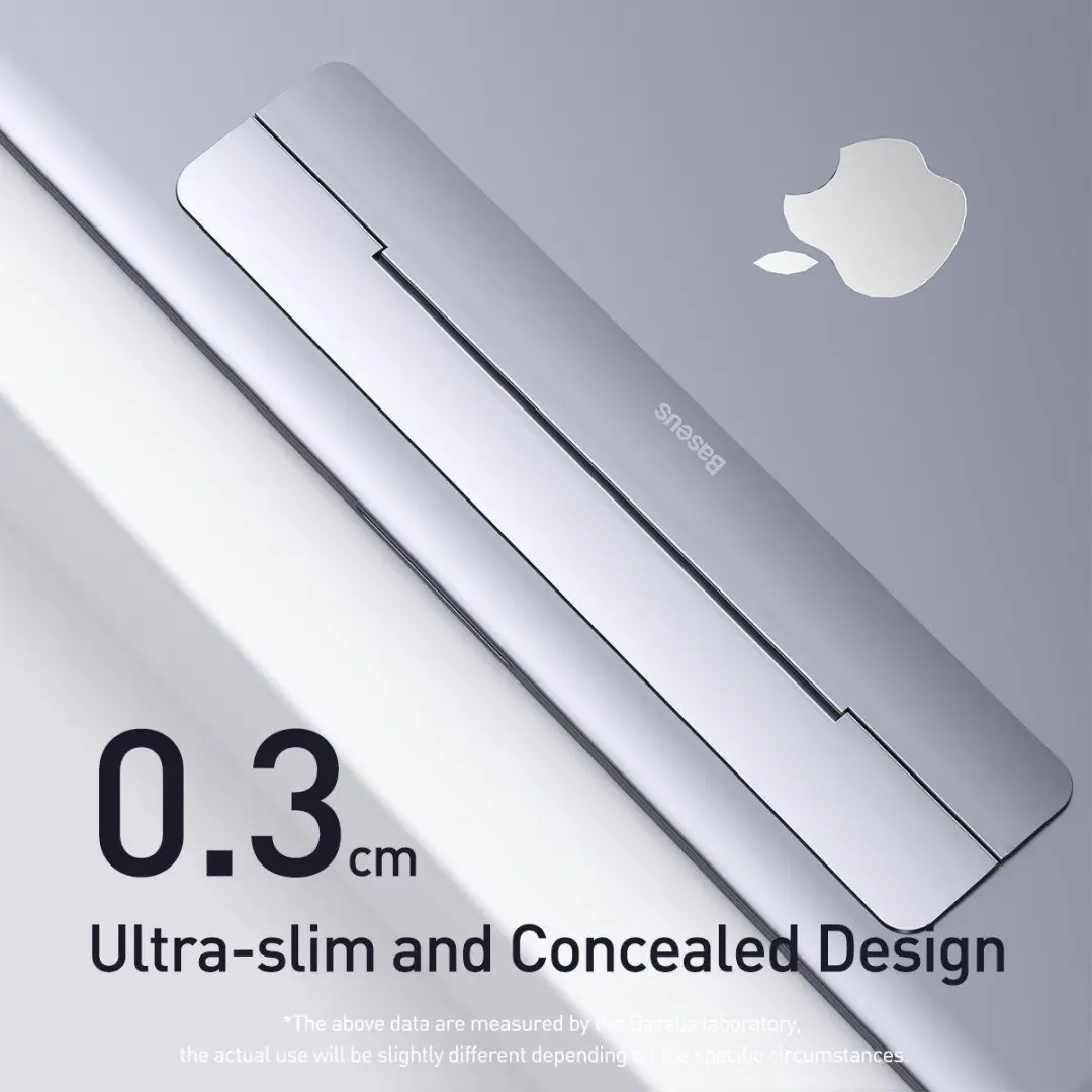 Baseus SUZC-0S MacBook/Laptop Stand - 11-16 Inch - Zilver - afbeelding 6 van 6