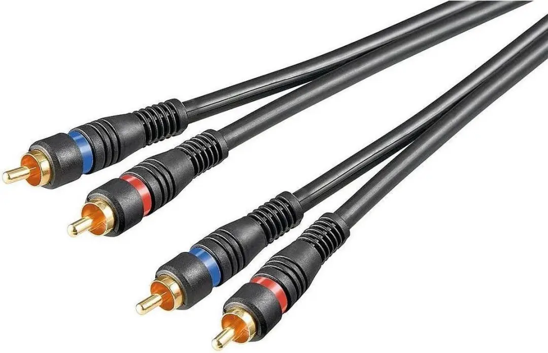 Goobay Tulp Audio Kabel Verguld 0,20m - 10 Stuks