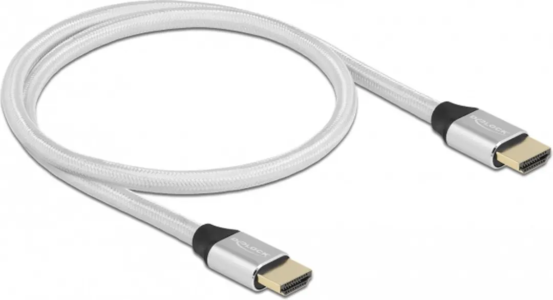 Delock HDMI 2.1 Kabel 8K 60Hz - 0,5m - Zilver