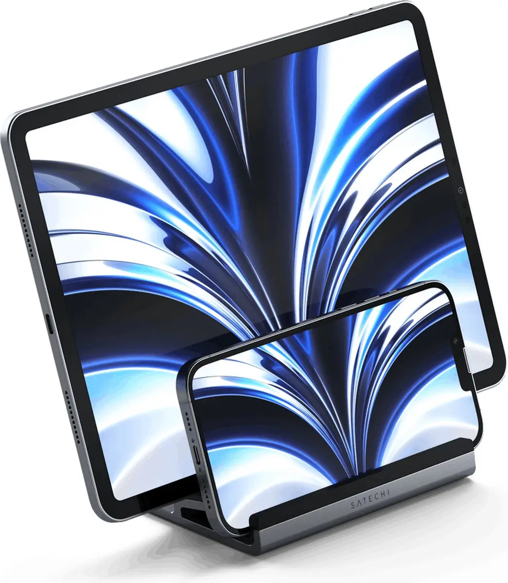 Satechi Dual Vertical Laptop Stand ST-ADVSM - Grijs