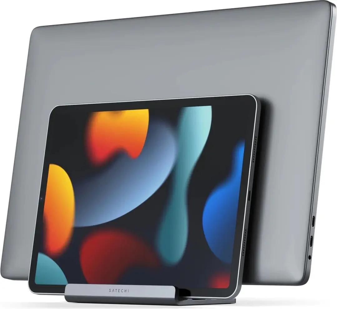 Satechi Dual Vertical Laptop Stand ST-ADVSM - Grijs