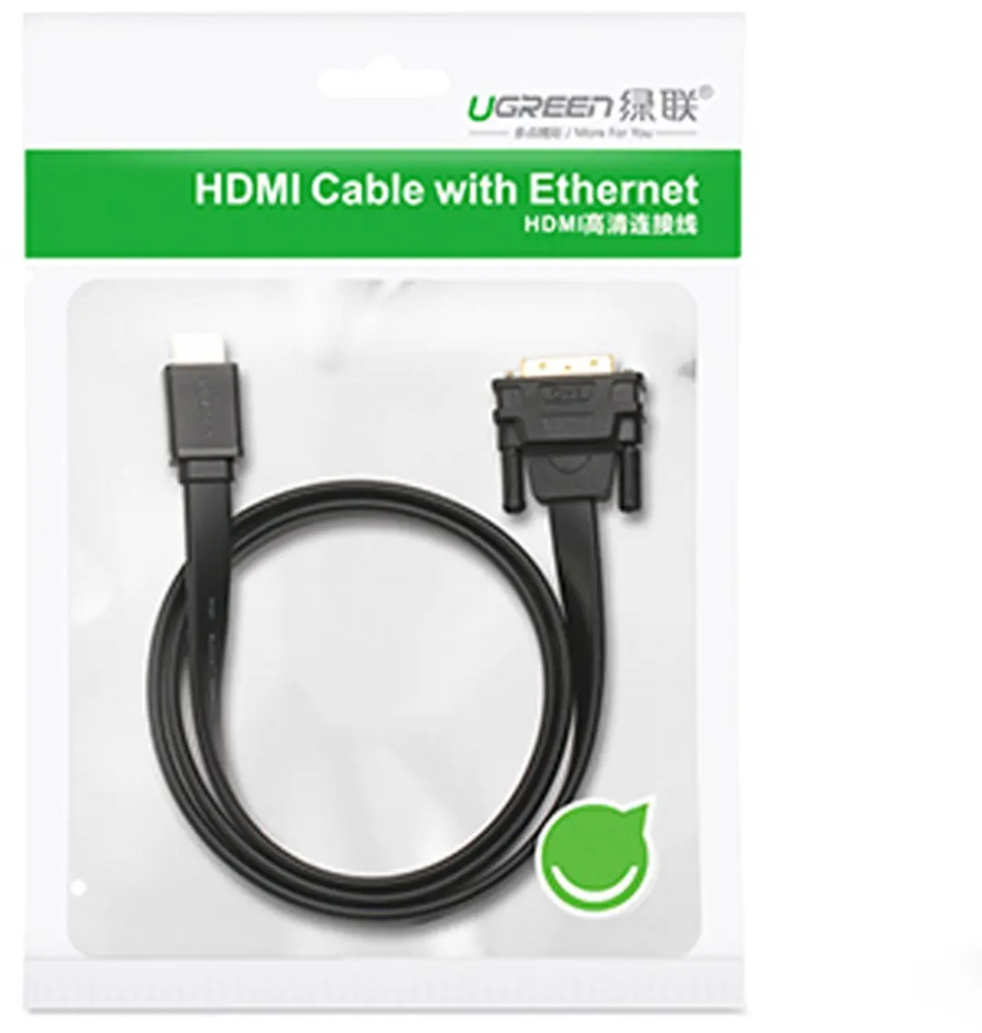 Ugreen HDMI/DVI Kabel 2m - Zwart