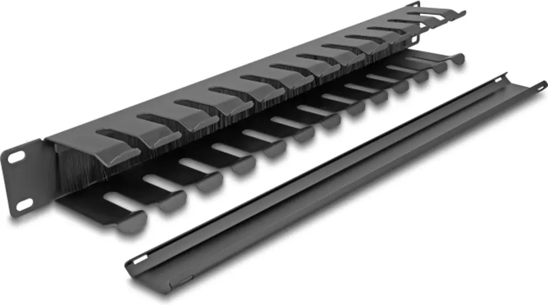 Delock 19" Kabelmanagement Routingpaneel 1U - Zwart