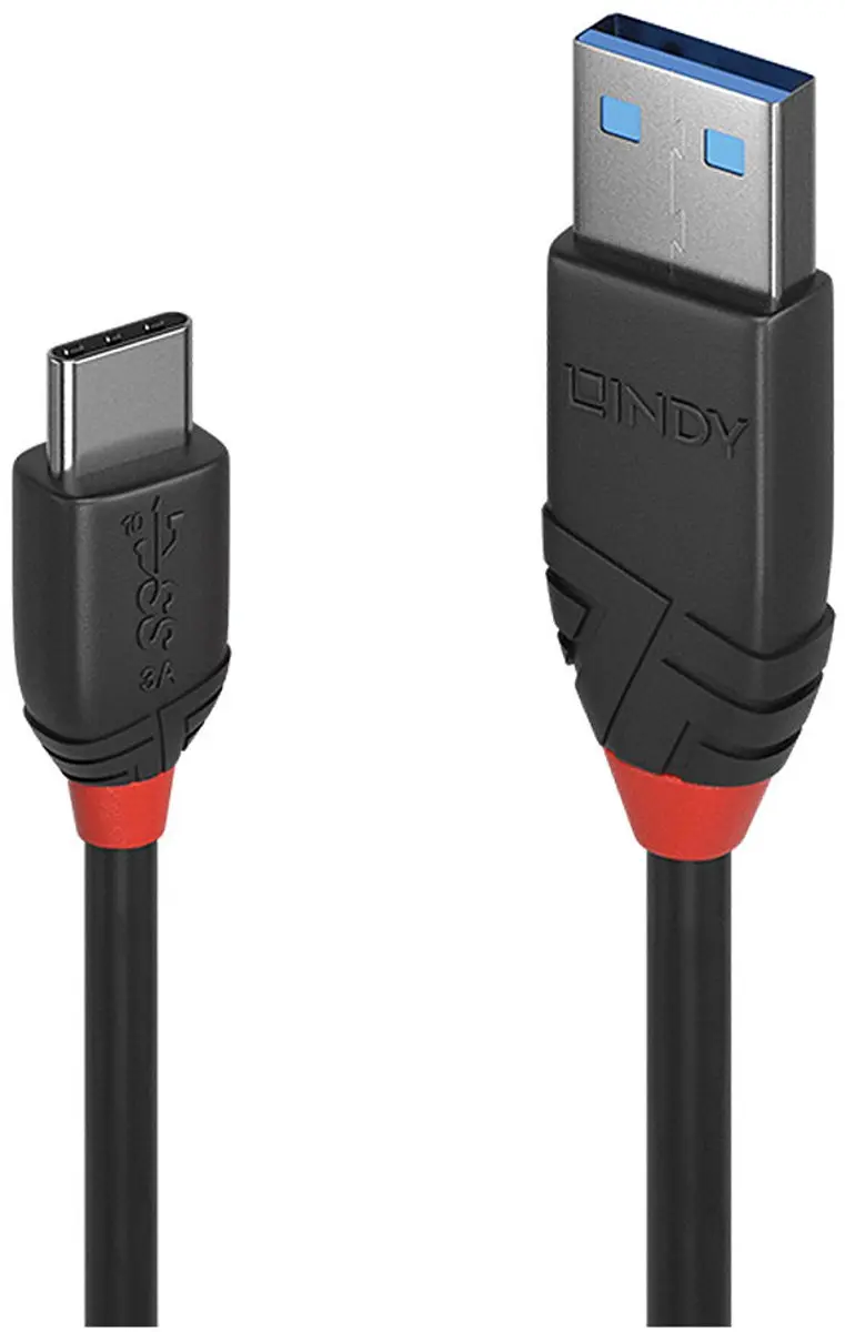 Lindy 36914 USB 3.2 Gen1 USB-C naar USB-A Kabel 0.15m