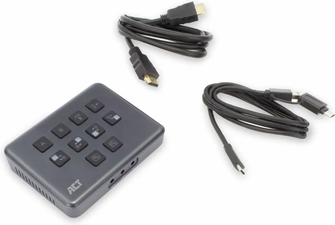 ACT AC7610 Dual HDMI Video Switcher - Grijs