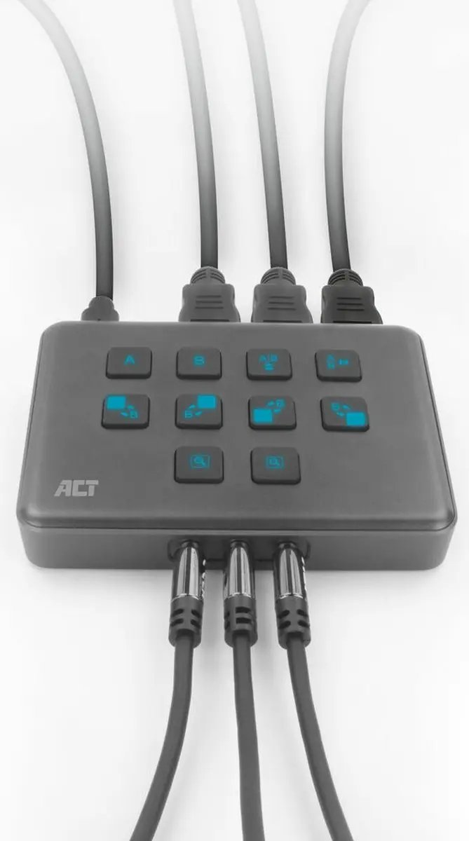 ACT AC7610 Dual HDMI Video Switcher - Grijs - afbeelding 6 van 6