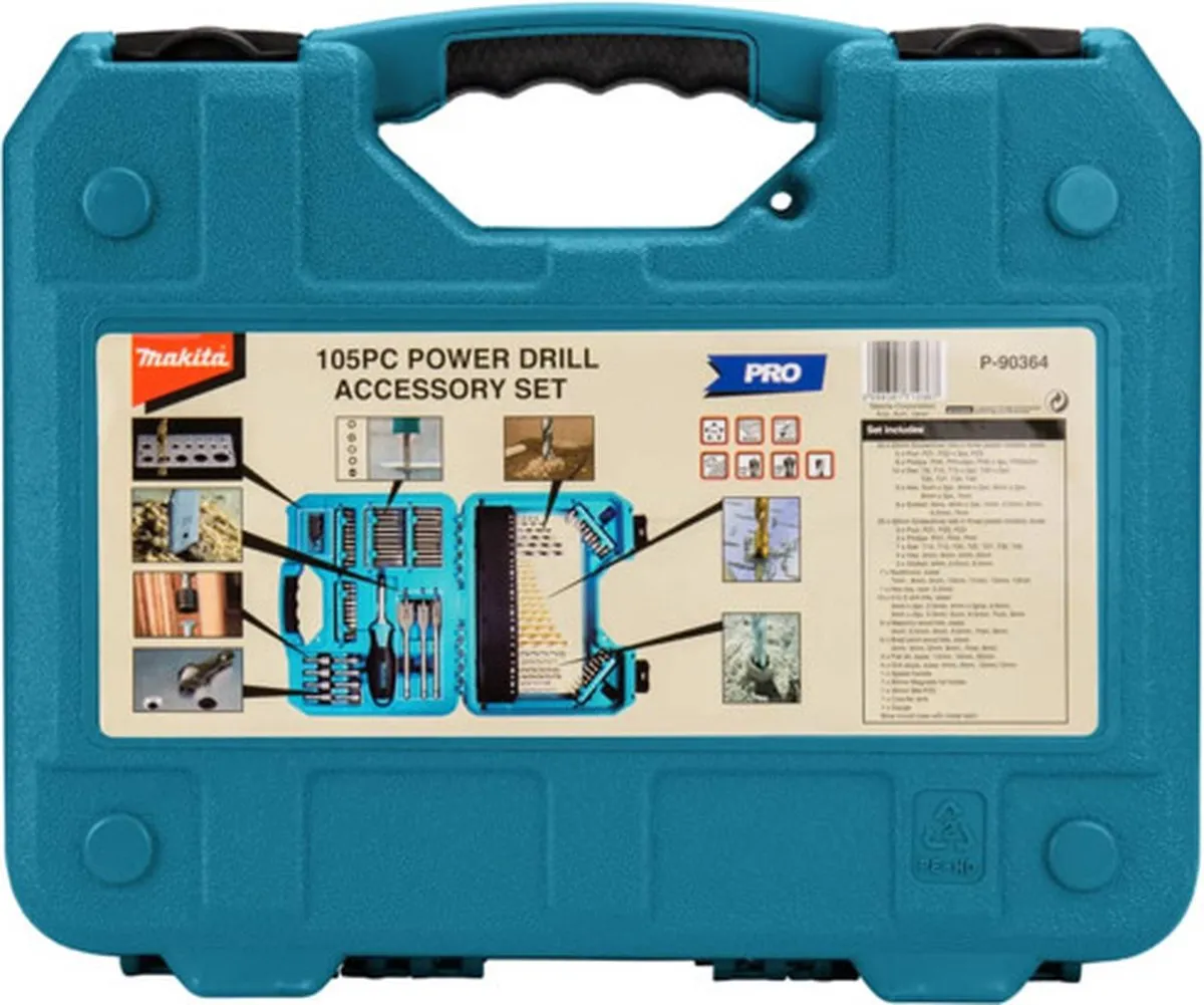 Makita P-90364 Boor/schroefbitset 105-delig