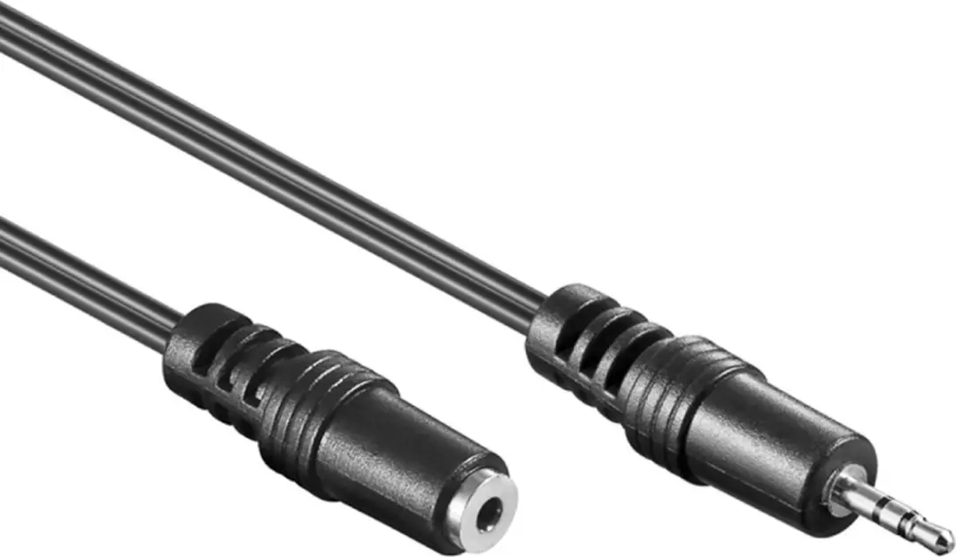 Goobay 2,5mm Jack Stereo Audio Verlengkabel 2m - 10 Stuks