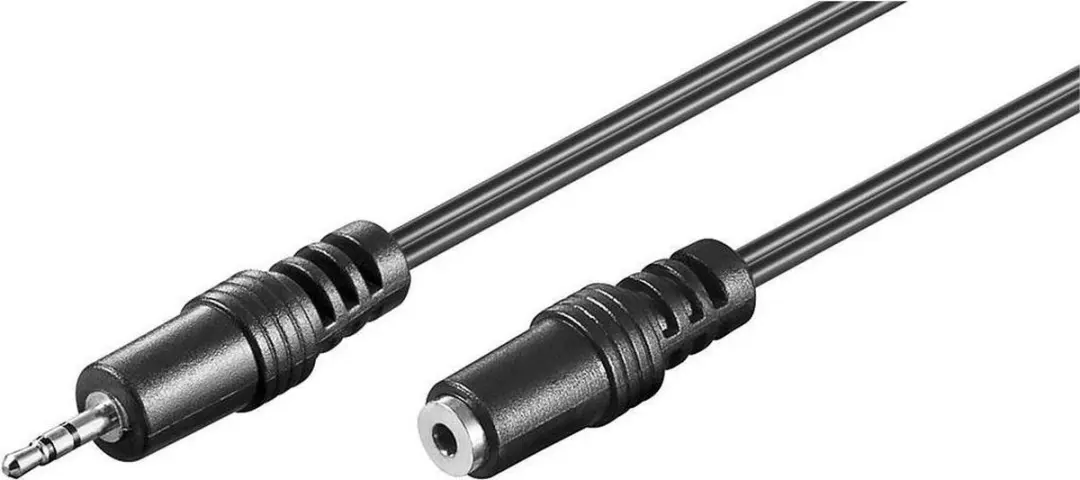 Goobay 2,5mm Jack Stereo Audio Verlengkabel 2m - 10 Stuks