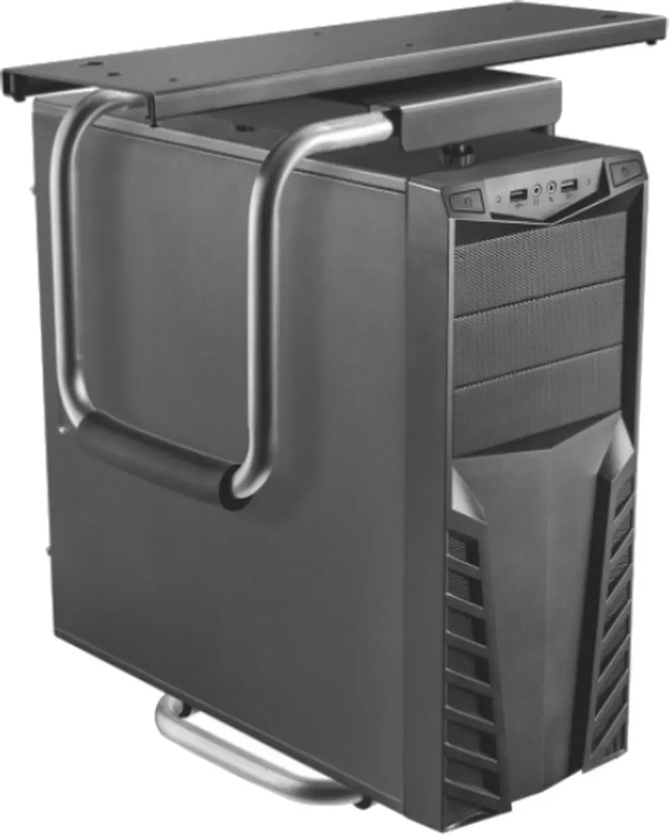 Value PC-Halter 17991502 - Uittrekbaar & Draaibaar - Zwart