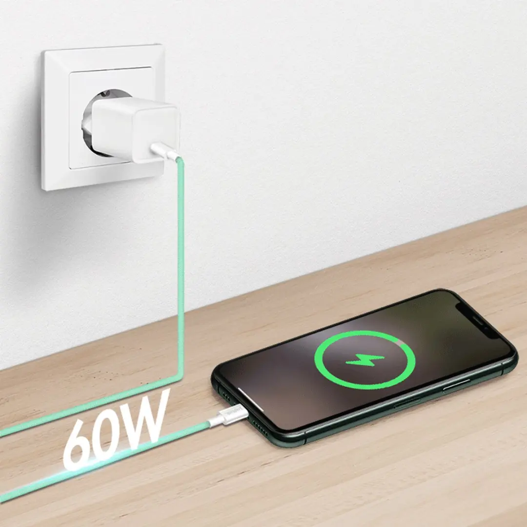 Logilink CU0343 USB 2.0 Kabel - 0,5m - USB-C - Groen