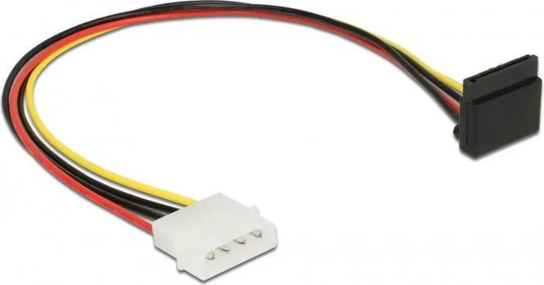 Delock Molex naar SATA Haaks Adapter 0,3m
