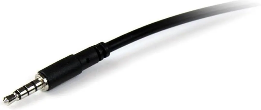 Startech 4-polige 3,5mm Jack Verlengkabel 2m - Zwart