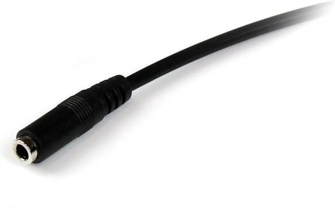 Startech 4-polige 3,5mm Jack Verlengkabel 2m - Zwart