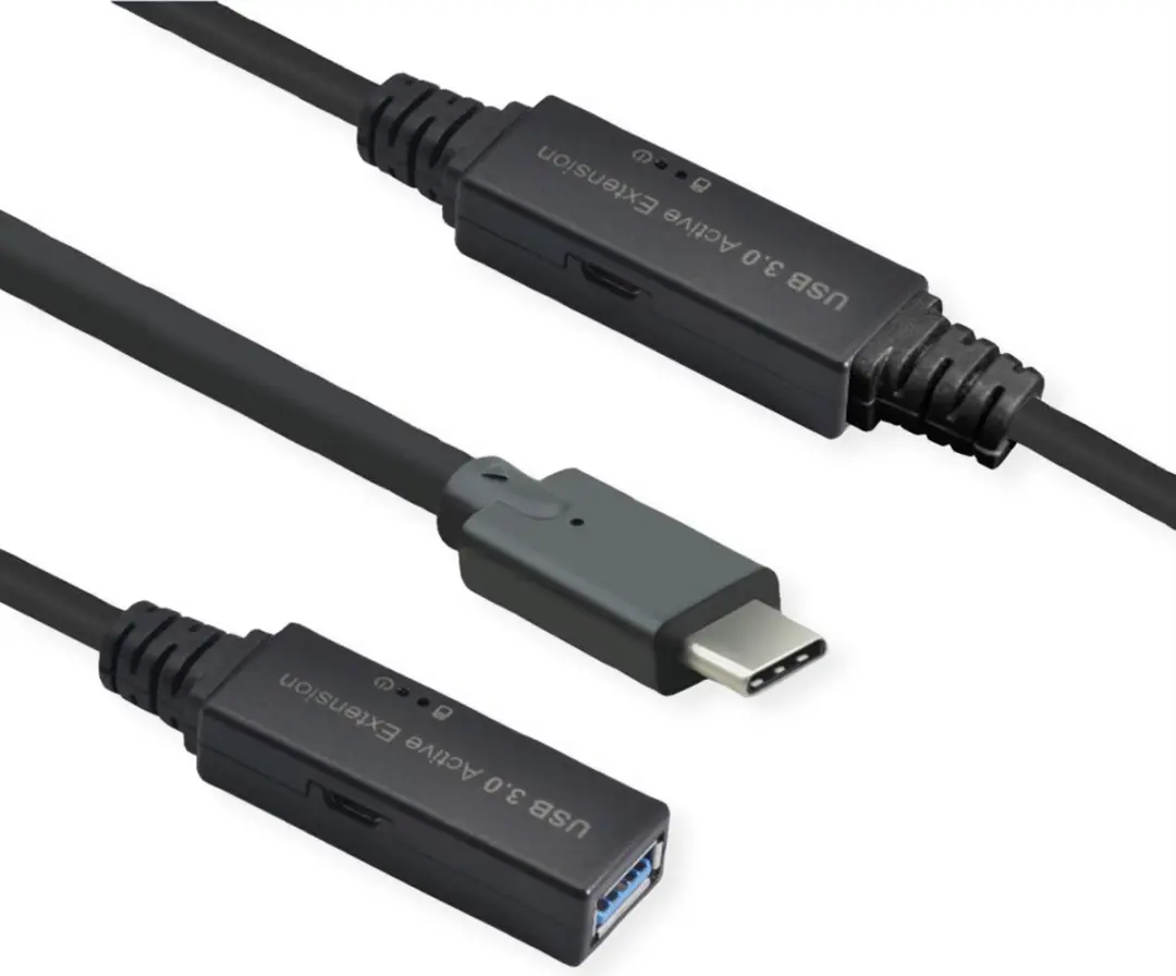 Roline USB 3.2 Gen 1 Actieve Repeater Kabel Type A-C