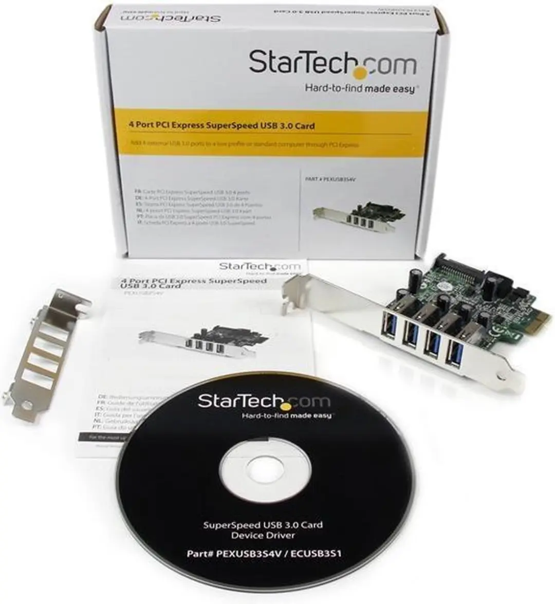 Startech PEXUSB3S4V USB 3.0 Kaart - 4 Poorten