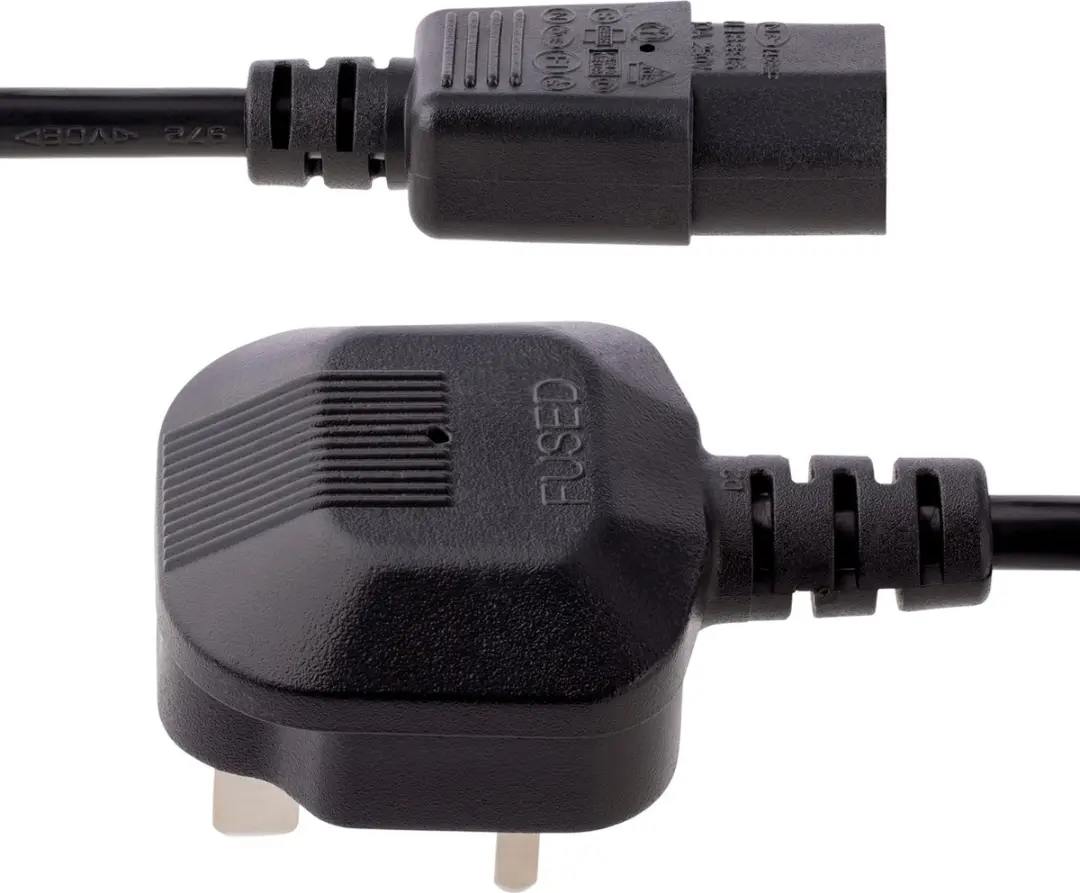 Startech PXT101UK3M Voedingskabel 3m - Zwart