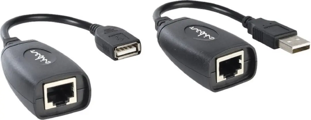 Nedis CCGB60EXTBK500 USB-A naar RJ45 Kabel - 0,2m - 12 Mbps - Zwart
