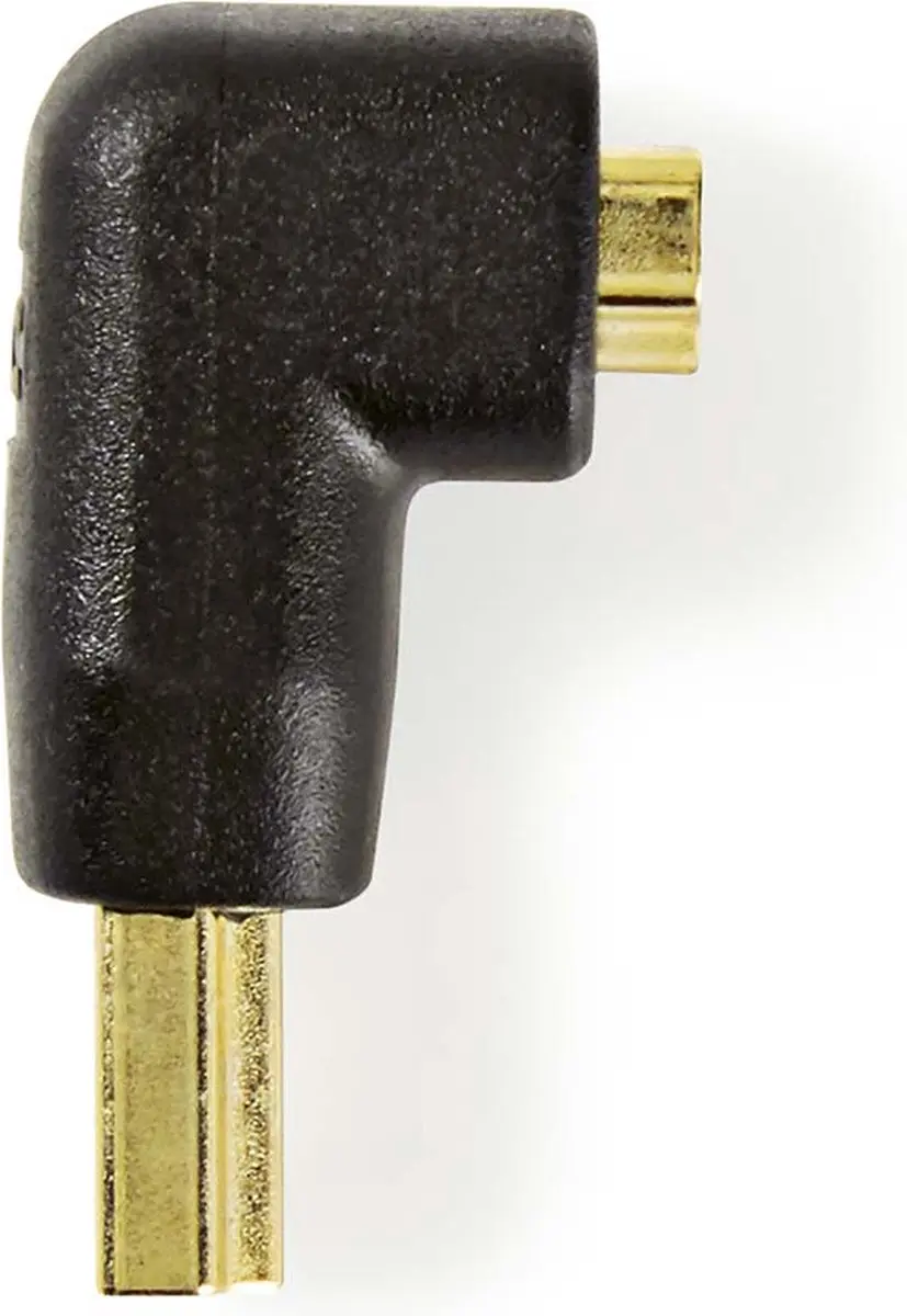 Nedis HDMI Adapter CVGB34901BK - 90° Verguld - Zwart - afbeelding 6 van 6