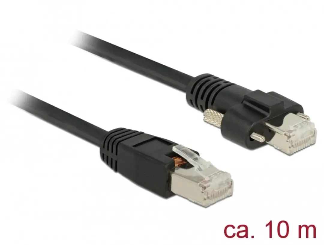 Delock GigE Camera Kabel Cat.6 S/FTP 10m - Zwart