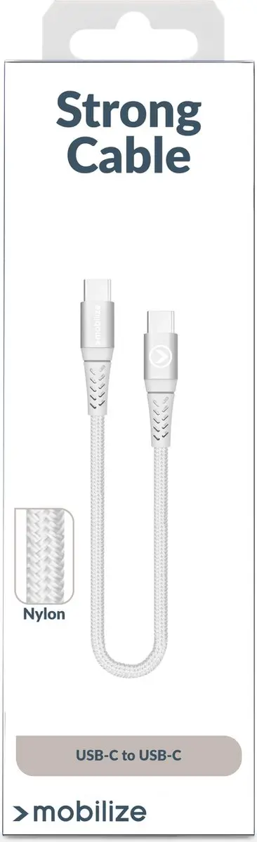 Mobilize USB-C Kabel 0.2m MOB-USBCA-045 - Wit