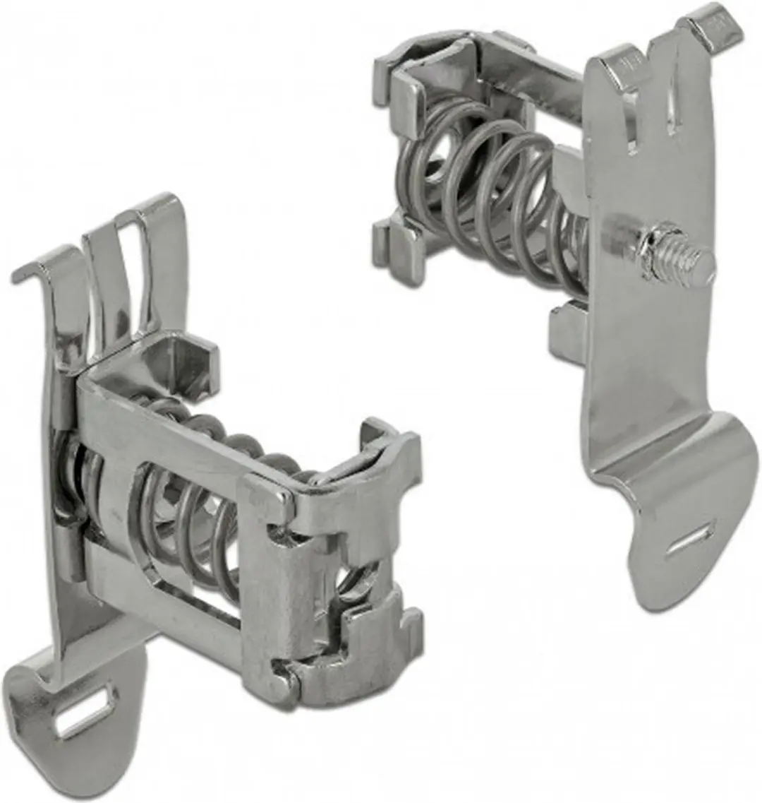Delock Shield Clamp voor DIN-rail - 3-8mm - Zilver
