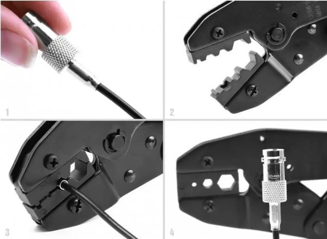 Delock 90533 Ratchet V Krimptang - Zwart