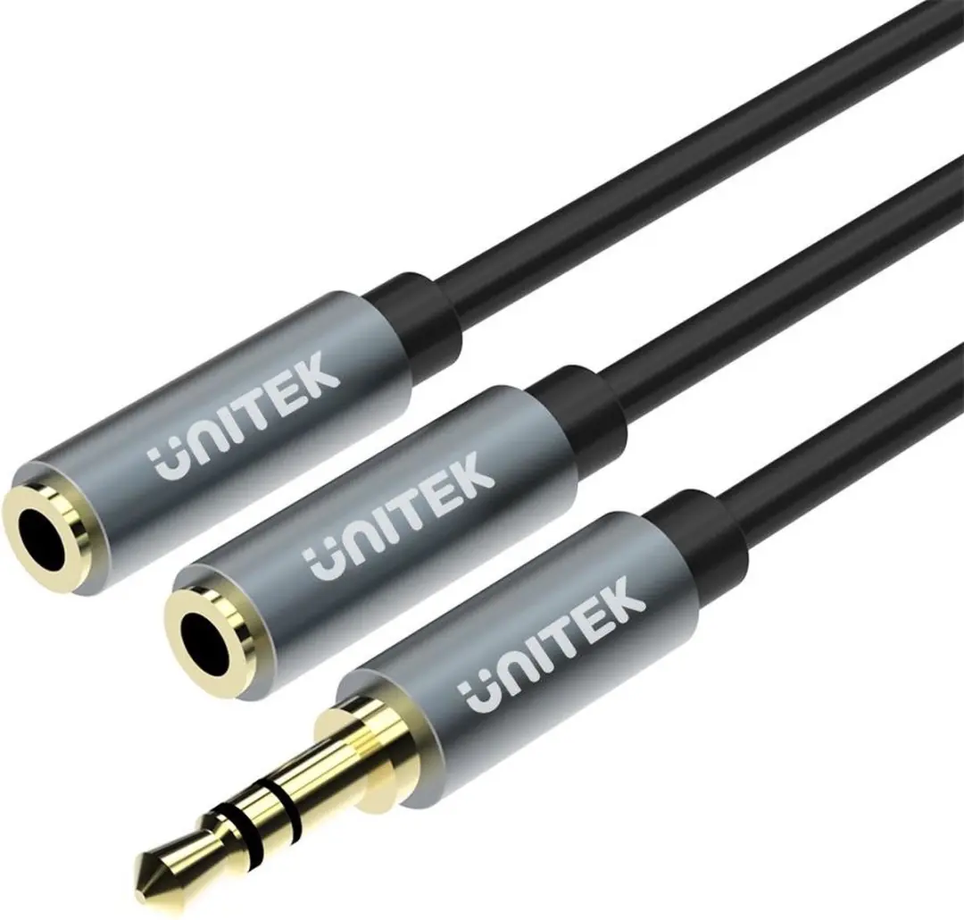 Unitek Y-C956ABK Audiokabel 0,2m