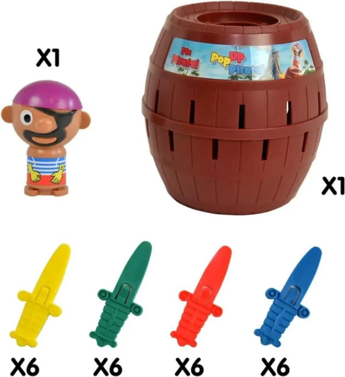 Tomy Pop Up Piraat - Kinderspel T7028 - afbeelding 6 van 6