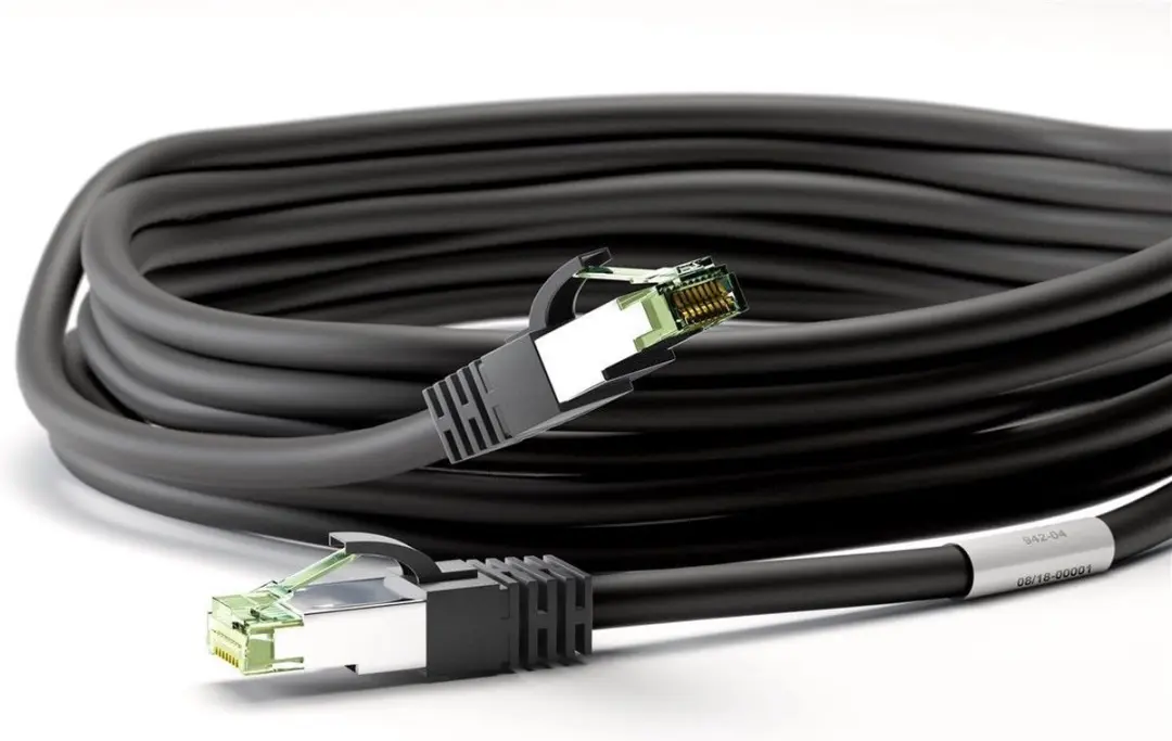 Goobay CAT 6A S/FTP Netwerkkabel 500 MHz - Zwart