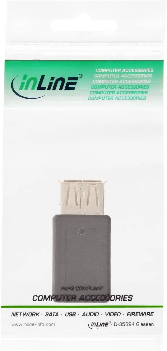 InLine USB Micro-B naar USB-A Adapter USB2.0 - Zwart