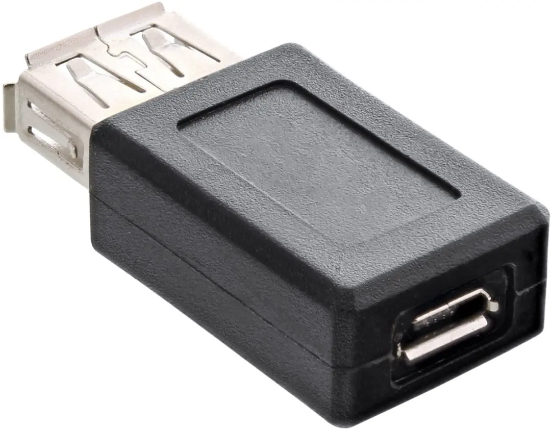 InLine USB Micro-B naar USB-A Adapter USB2.0 - Zwart