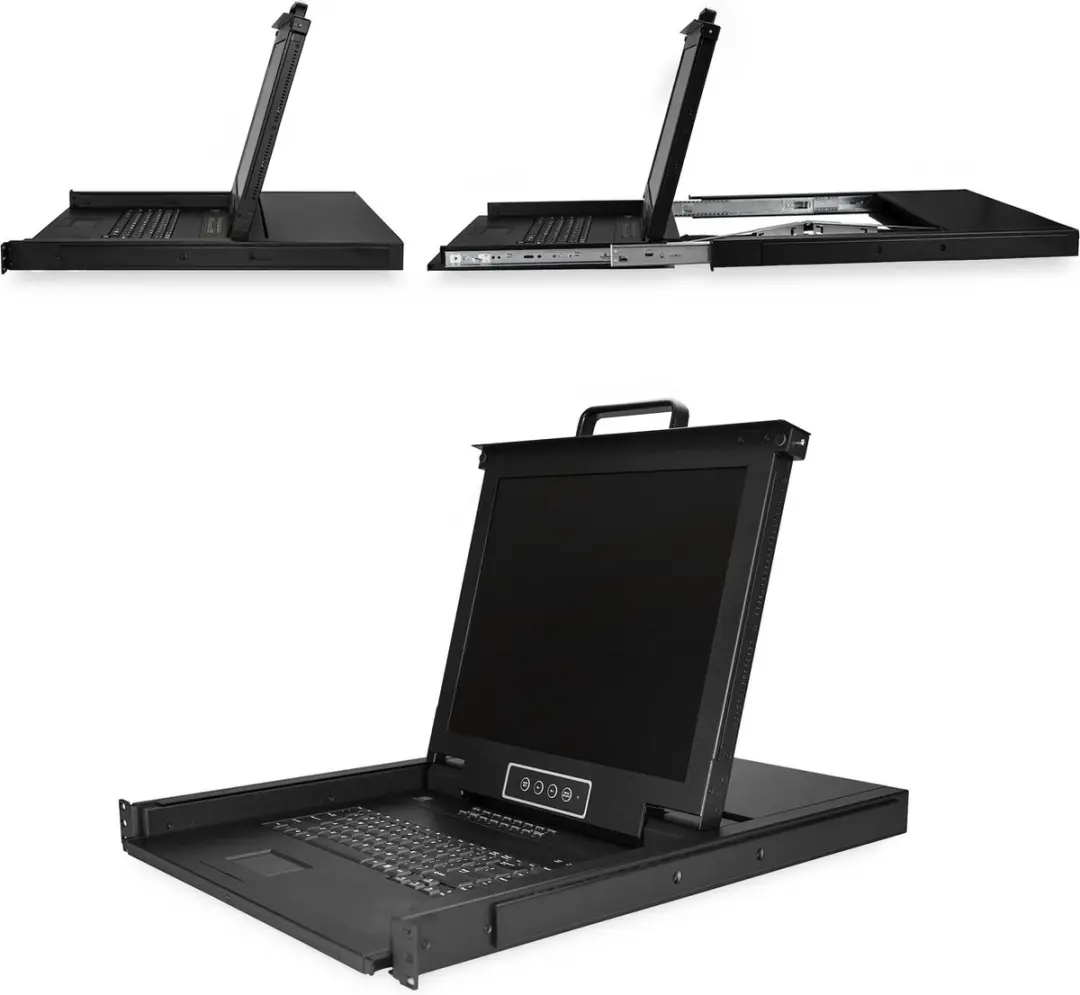 Startech RKCONS1716K KVM Console 17 inch - 16 Poorten - Zwart